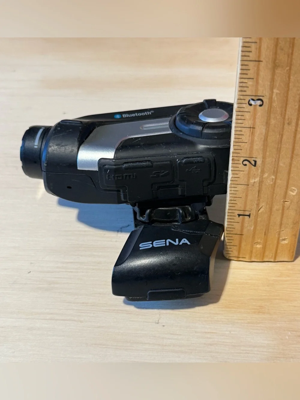 Sena 10C Blk w/Bluetooth Camera w/Clip MODULE ONLY “UNTESTED” No Charg Read Info